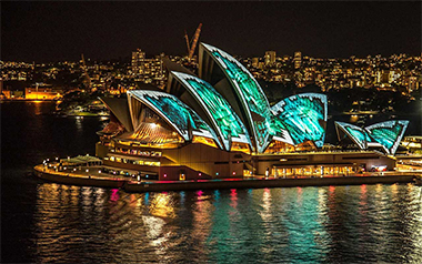 Vivid Sydney 2019 - Sydney Opera House Covered in lights